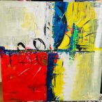 Artiste moderne au style contemporain abstrait